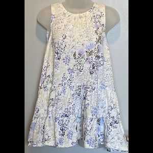 100% Cotton Tiered Top size S mini dress